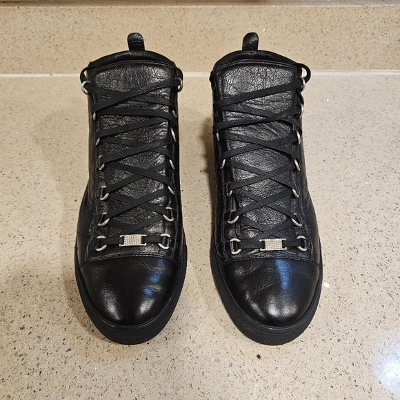 BalenciagaArena leather high trainers 46EUVery good conditionBlack, Leathe - Picture 1 of 6